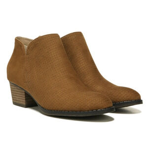 Life Stride Women's Blake Medium/Wide Block Heel Ankle Boot in Brown, Size 8.5 